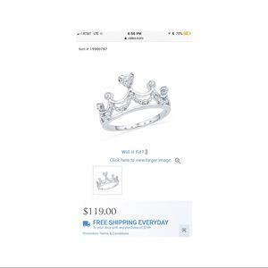 Zales Tiara ring